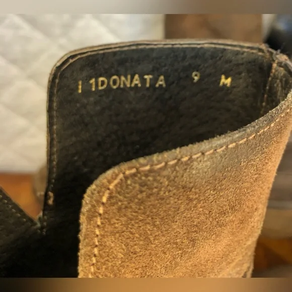 Donald Pliner Donata distressed suede boot in dark brown - Picture 10 of 15